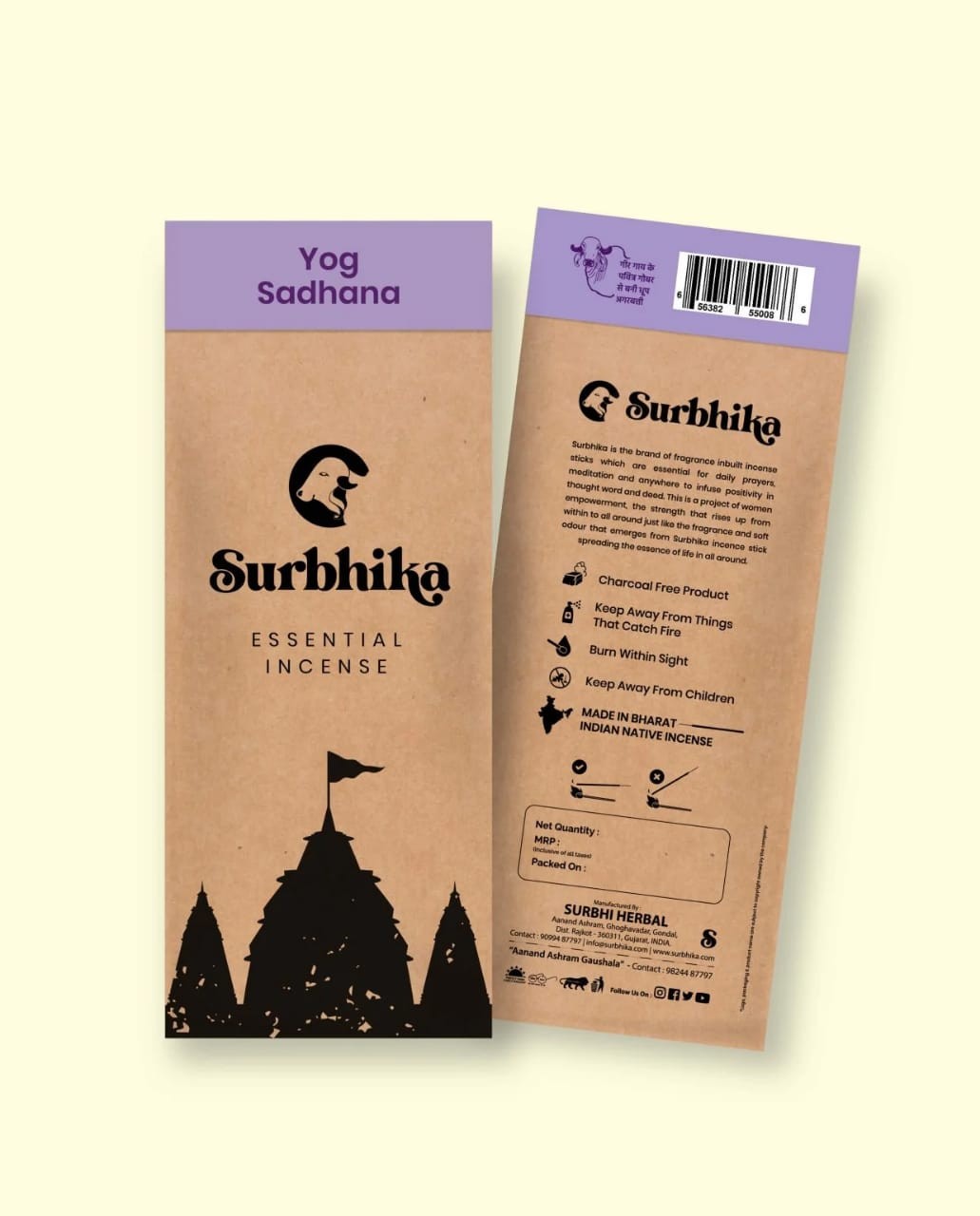 Surbhika Essential Incense (Masala Agarbatti)  (Temple Series) / By Surbhika