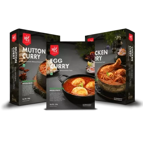 Special pack - Mutton Curry + Chicken Curry + Egg Curry (Ready to cook masala paste) - Maai Masale