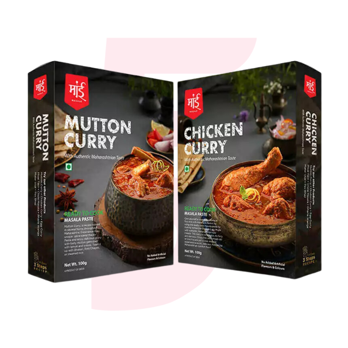 Chicken Curry + Mutton Curry (Ready to cook masala paste) - Maai Masale