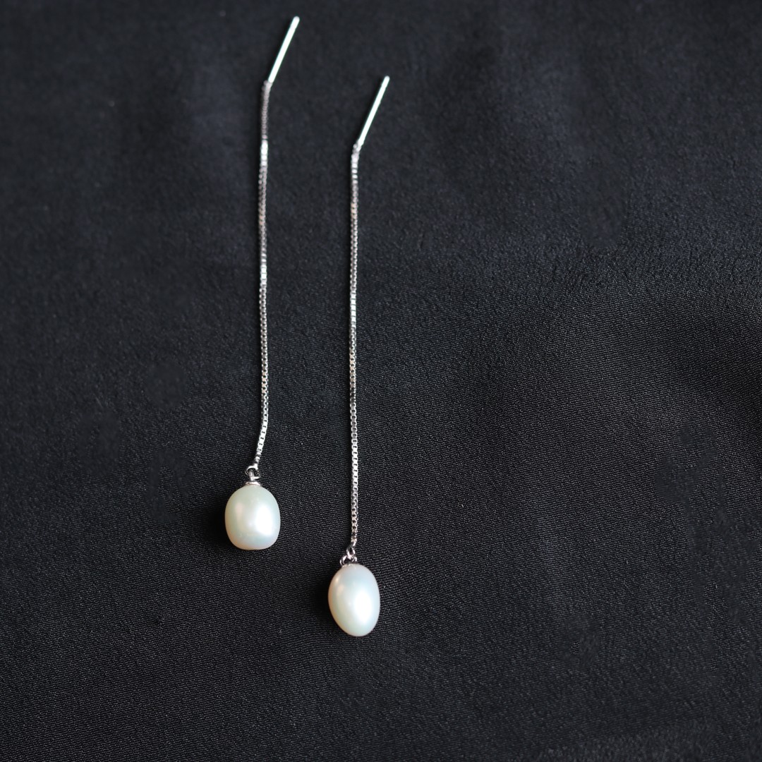 Two-In-One Big Pearl Long Chain earrings – MARMELO USA