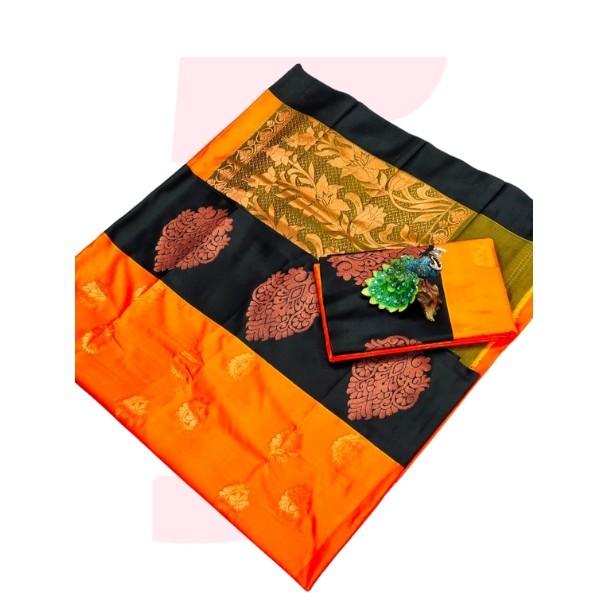 Very Rich Bhutta work embosed Silk Sarees / By Padmawati Enterprises